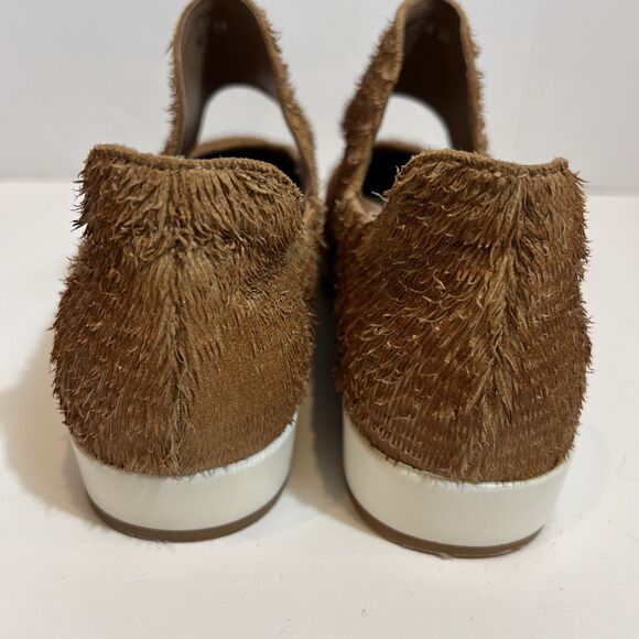 Antelope Brown Tan Leather Mary Jane Comfort Shoe Fringe Accent Statement 39 - Picture 5 of 9